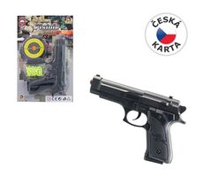 MaDe 67509 Pistolka na kartě s náhradními kuličkami / od 3 let