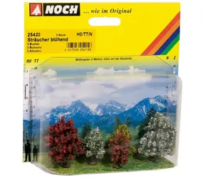 Noch Keř kvetoucí sada / 5 ks / H0 (měřítko 1:87) / od 14 let