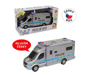 MaDe 10709 Auto policejní na baterie / 19,5 cm / světlo a zvuk / od 3 let