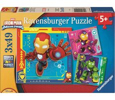 Ravensburger Iron Man a jeho úžasní přátelé / 3x49 dílků / od 5 let