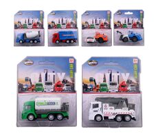 MaDe Auta stavební 6 druhů / 8,3 x 3,2 x 4,1 cm / od 3 let