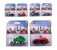 MaDe Auta stavební 6 druhů / 8,3 x 3,4 x 4,5 cm / od 3 let