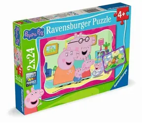 Ravensburger Prasátko Peppa / 2x24 dílků / od 4 let