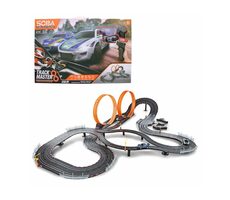 MaDe Autodráha s lopingy / 163 x 98 x 15 cm / USB napájení / od 8 let