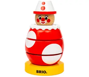 BRIO Otáčivý dřevěný klaun / od 12 měsíců