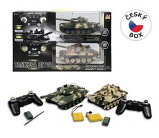 MaDe 02048 Tank 2 ks na ovládání s pojízdnými pásy 27cm / nabíjecí baterie součástí / od 3 let