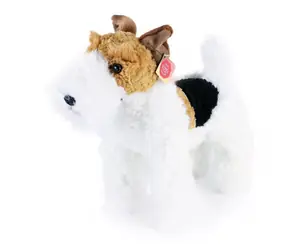 RAPPA Plyšový pes foxteriér Dášenka stojící 30 cm / ECO-FRIENDLY  / od 0 let