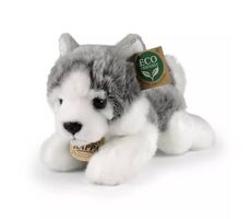 RAPPA Plyšový pes husky ležící 20 cm / ECO-FRIENDLY  / od 0 let