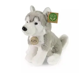 RAPPA Plyšový pes husky sedící 23 cm / SOFT COLLECTION  / od 0 let