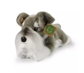 RAPPA Plyšový pes knírač ležící 28 cm / ECO-FRIENDLY  / od 0 let