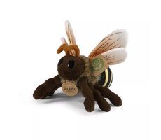 RAPPA Plyšová včela 18 cm / ECO-FRIENDLY / od 0 let