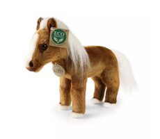 RAPPA Plyšový kůň hnědý stojící 23 cm ECO-FRIENDLY / od 0 let