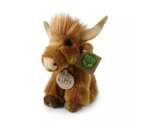 RAPPA Plyšový skotský náhorní skot 16 cm / ECO-FRIENDLY / od 0 let