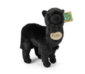 RAPPA RAPPA Plyšová lama alpaka černá 23 cm / ECO-FRIENDLY / od 0 let
