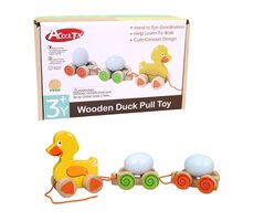 MaDe Dřevěné tahadlo kačena / od 3 let
