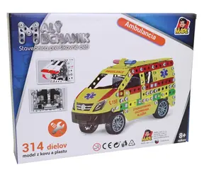 MaDe Malý mechanik ambulance / 314 dílků / 18 x 7 x 10 cm / od 3 let