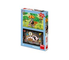 Dino Puzzle Krtkův den / 2x48 dílků / od 4 let
