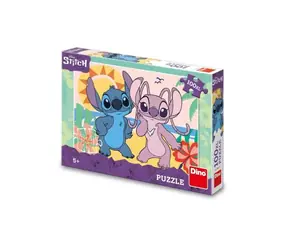 Dino Puzzle Stitch na pláži / 100 XL dílků / od 5 let