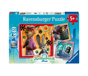 Ravensburger Zootropolis: Město zvířat / 3x49 dílků / od 5 let
