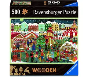 Ravensburger Dřevěné puzzle Kouzlo Vánoc / 500 dílků / od 14 let