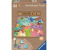 Ravensburger Dřevěné puzzle Podmořský svět / 22 dílků / od 4 let