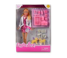 MaDe 95468 Panenka Lucy veterinářka růžová / od 3 let