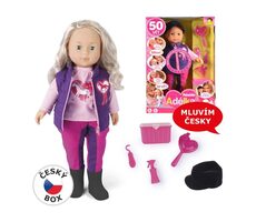 MaDe Panenka Adélka žokejka 50 vět / 38 cm / od 3 let