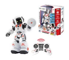 MaDe 20778 Robot Zigybot James, špion, programovací, 20 funkcí / 33 x 25 x 13 cm / od 5 let