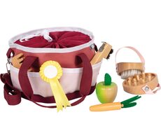 small foot Sada péče o koně s taškou červená / od 3 let