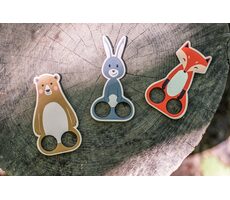 BeWooden Loutkové prstové divadlo Lišárna - liška, zajíc, medvěd