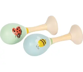 small foot Dřevěné rumba koule Včelka a Beruška sada 2 ks