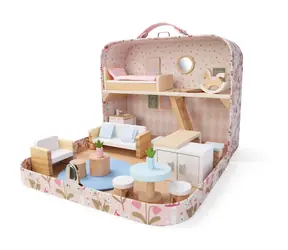 2Kids Toys Domeček pro panenky v kufříku Obývací pokoj