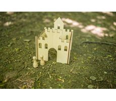 BeWooden Dřevěný Panáčkův hrad 1kk