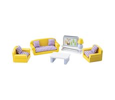 Tidlo Dřevěný nábytek obývací pokoj žlutý