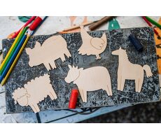 BeWooden Maluj a obkresluj - Farma