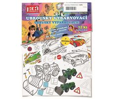 Pexi Vybarvovací ubrousky - Auta