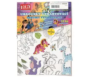 Pexi Vybarvovací ubrousky - Dinosauři