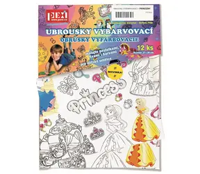 Pexi Vybarvovací ubrousky - Princezny