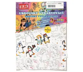 Pexi Vybarvovací ubrousky - Tučňáci