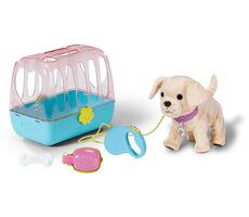 Zapf Creation BABY born Můj veselý pejsek s přepravním boxem / od 3 let