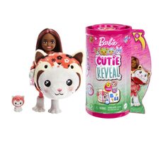 Mattel Barbie cutie reveal chelsea v kostýmu - kotě v červeném kostýmu pandy / od 3 let