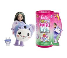 Mattel Barbie cutie reveal chelsea v kostýmu - zajíček ve fialovém kostýmu koaly / od 3 let