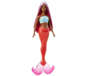 Mattel Barbie pohádková mořská panna - oranžová / od 3 let