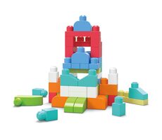 Mattel DCH54 MEGA bloks fb big building bag girls / 60 dílů / od 12 měsíců