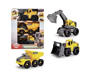Dickie Stavební set Volvo 3 ks, 16 cm / od 3 let