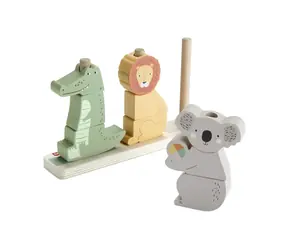 Mattel Fisher Price dřevěná skládačka zvířátka / od 12 měsíců