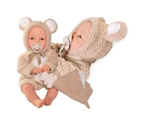 Antonio Juan 14364 BIMBA - mrkací panenka miminko se zvuky a měkkým látkovým tělem - 37 cm