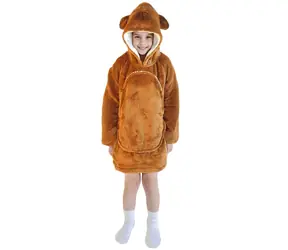 Cozy Noxxiez CH307 Kapybara - hřejivá televizní mikinová deka s kapucí pro děti 3 - 6 let
