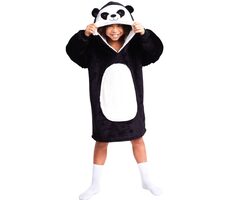 Cozy Noxxiez CH326 Panda - hřejivá televizní mikinová deka s kapucí pro děti 7 - 12 let