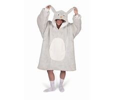 Cozy Noxxiez CH361 Králík - hřejivá televizní mikinová deka s kapucí pro teenagery a dospělé